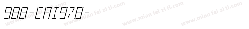 988-CAI978字体转换