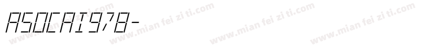 Asocai978字体转换