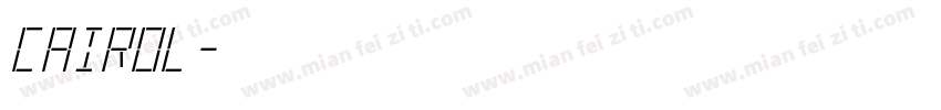 CAIROL字体转换