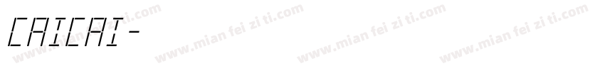 CaiCai字体转换