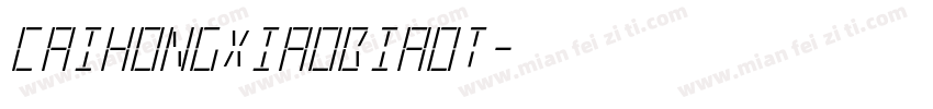 caihongxiaobiaot字体转换