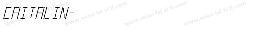 caitalin字体转换