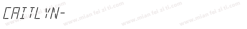 caitlyn字体转换