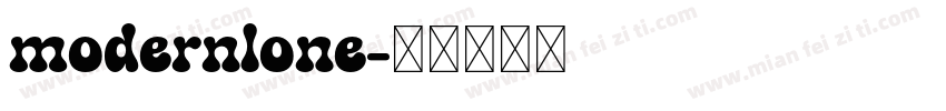 modernlone字体转换