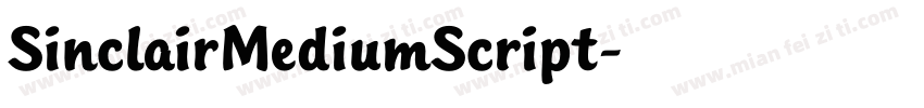 SinclairMediumScript字体转换