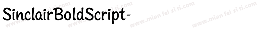 SinclairBoldScript字体转换