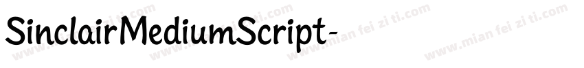 SinclairMediumScript字体转换