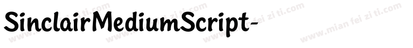 SinclairMediumScript字体转换
