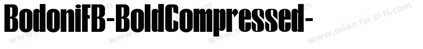 BodoniFB-BoldCompressed字体转换