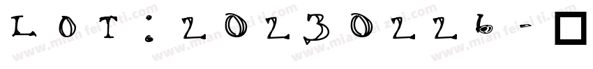 LOT:20230226字体转换