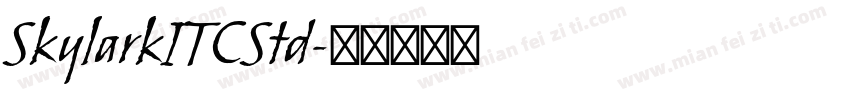 SkylarkITCStd字体转换