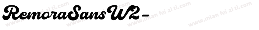 RemoraSansW2字体转换