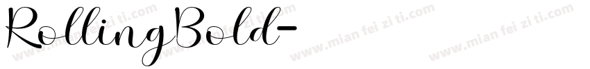 RollingBold字体转换
