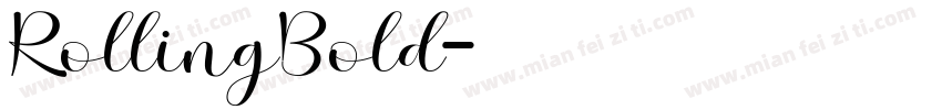 RollingBold字体转换