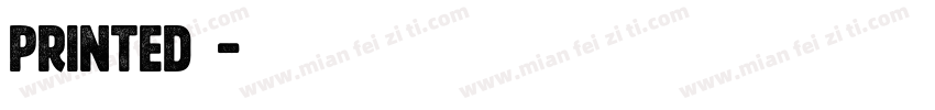 Printed字体字体转换