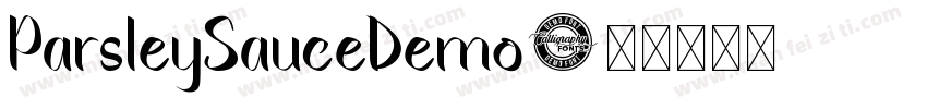ParsleySauceDemo字体转换