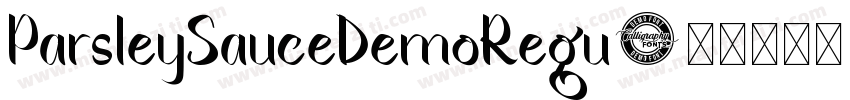 ParsleySauceDemoRegu字体转换