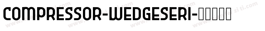 Compressor-WedgeSeri字体转换
