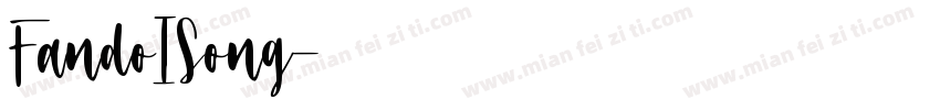 FandoISong字体转换