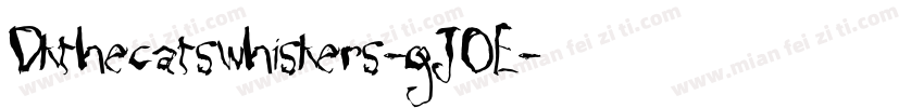 Dkthecatswhiskers-gJOE字体转换