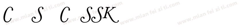 CaslonSwashCapsSSK字体转换