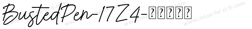 BustedPen-17Z4字体转换