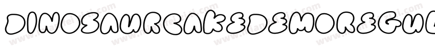 DinosaurCakeDemoRegular-qw01字体转换