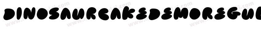 DinosaurCakeDemoRegular-qw01字体转换