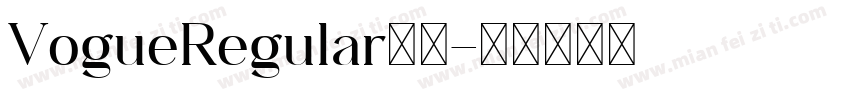 VogueRegular字体字体转换