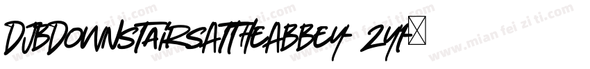 DjbDownstairsAtTheAbbey-62y1字体转换