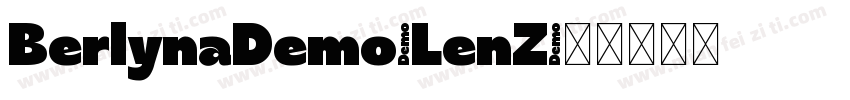 BerlynaDemo-LenZ字体转换