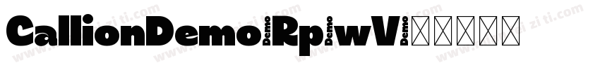 CallionDemo-Rp9wV字体转换