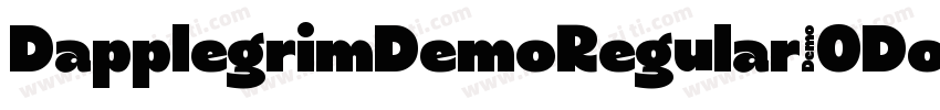DapplegrimDemoRegular-ODop字体转换