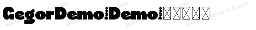 GegorDemo-Demo字体转换