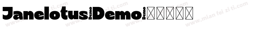 Janelotus-Demo字体转换