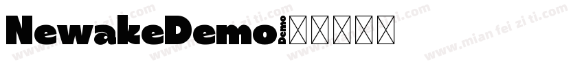 NewakeDemo字体转换