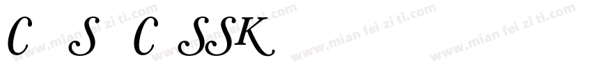 CaslonSwashCapsSSK字体转换