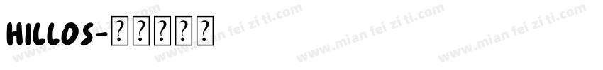 Hillos字体转换