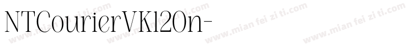 NTCourierVK120n字体转换
