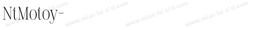 NtMotoy字体转换