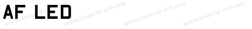 AF-LED字体转换