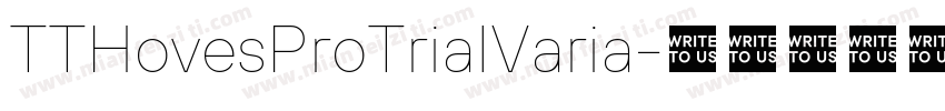 TTHovesProTrialVaria字体转换
