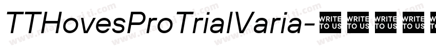 TTHovesProTrialVaria字体转换