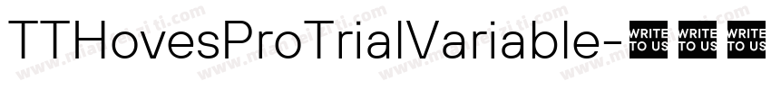 TTHovesProTrialVariable字体转换