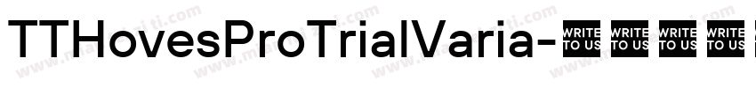 TTHovesProTrialVaria字体转换