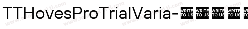 TTHovesProTrialVaria字体转换