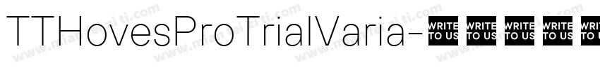 TTHovesProTrialVaria字体转换