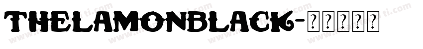 Thelamonblack字体转换