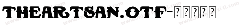 theartsan.otf字体转换