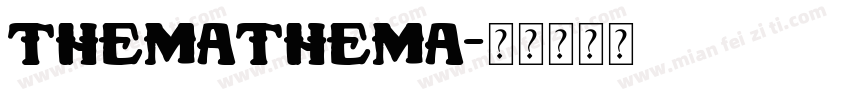themathema字体转换